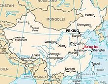 map of Bengbu, China