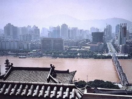 city view of Lanzhou China