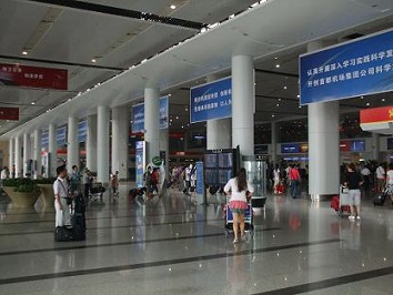 Beijing Airport departure hall