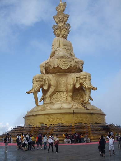 Golden Buddha at Emei mountain Chengdu